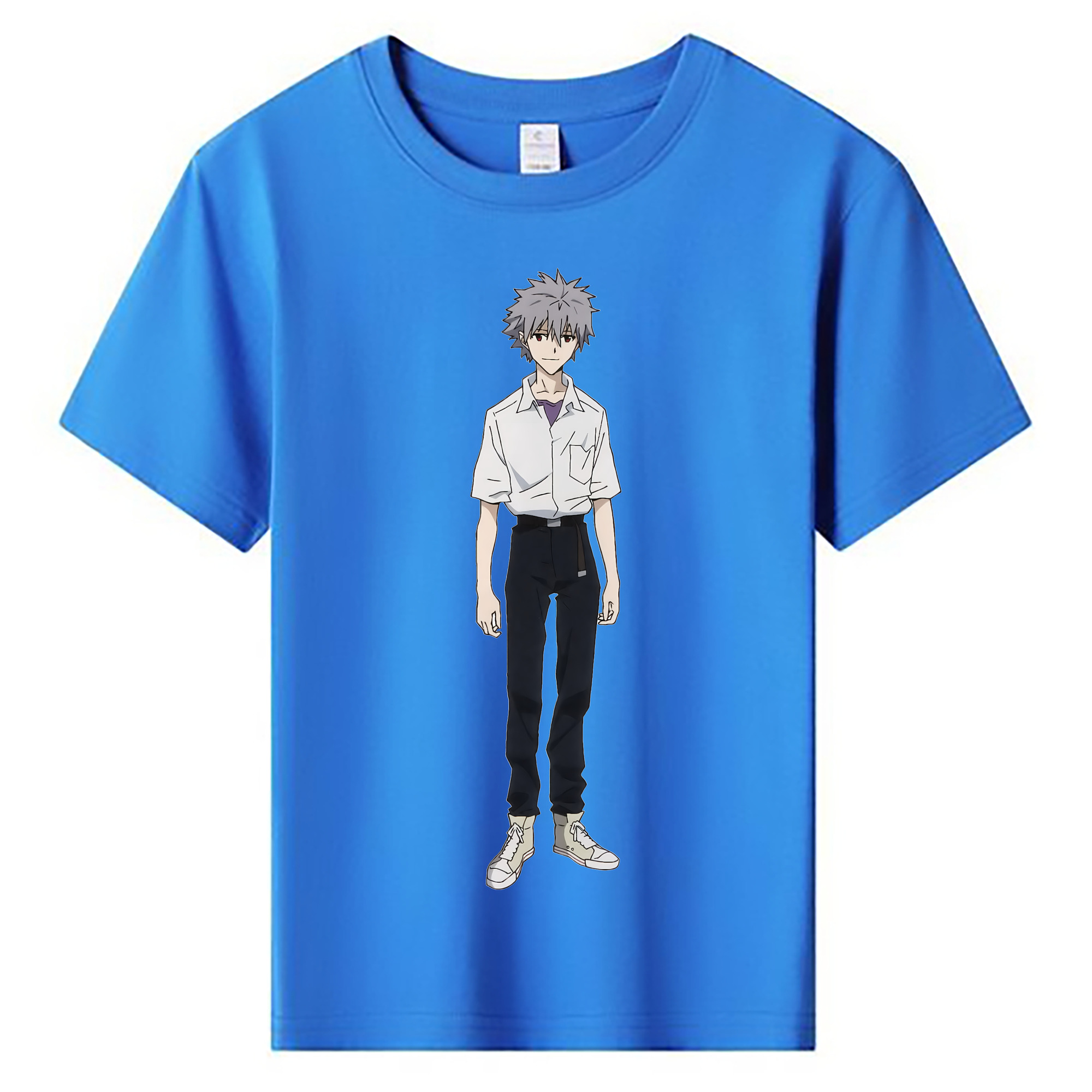 （画像用） EVA 新世紀エヴァンゲリオン 綿100％キッズTシャツ（フロントプリント）